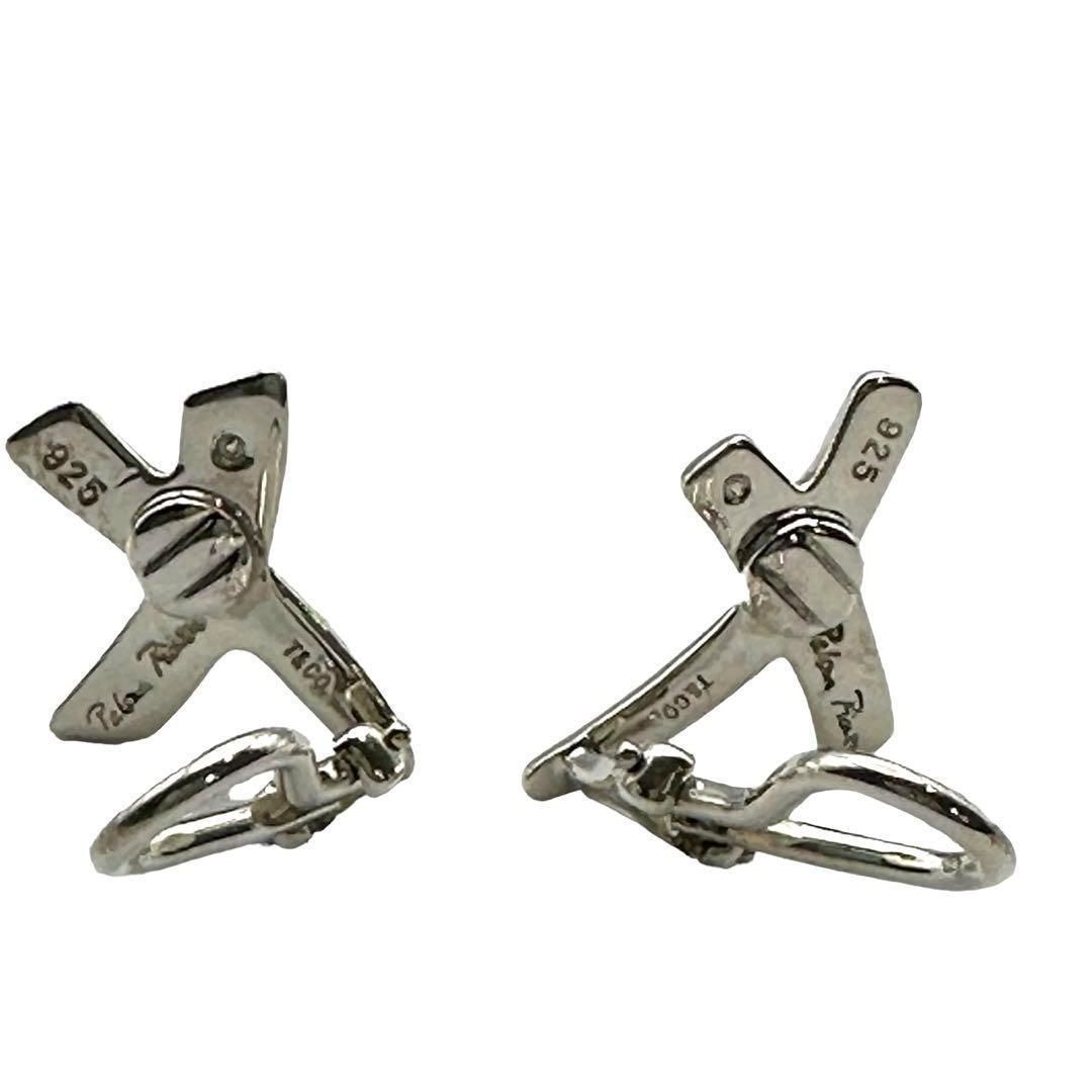 定番 美品 ティファニー TIFFANY&Co. TIFFANY イヤリング キス クロス