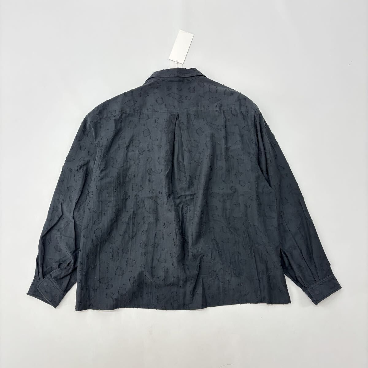 THE JEAN PIERRE ジャンピエール THE-S 001-008 GRUNGE CPO SHIRTS シャツ INK BLACK サイズ 48 定価46 200円 712-0050