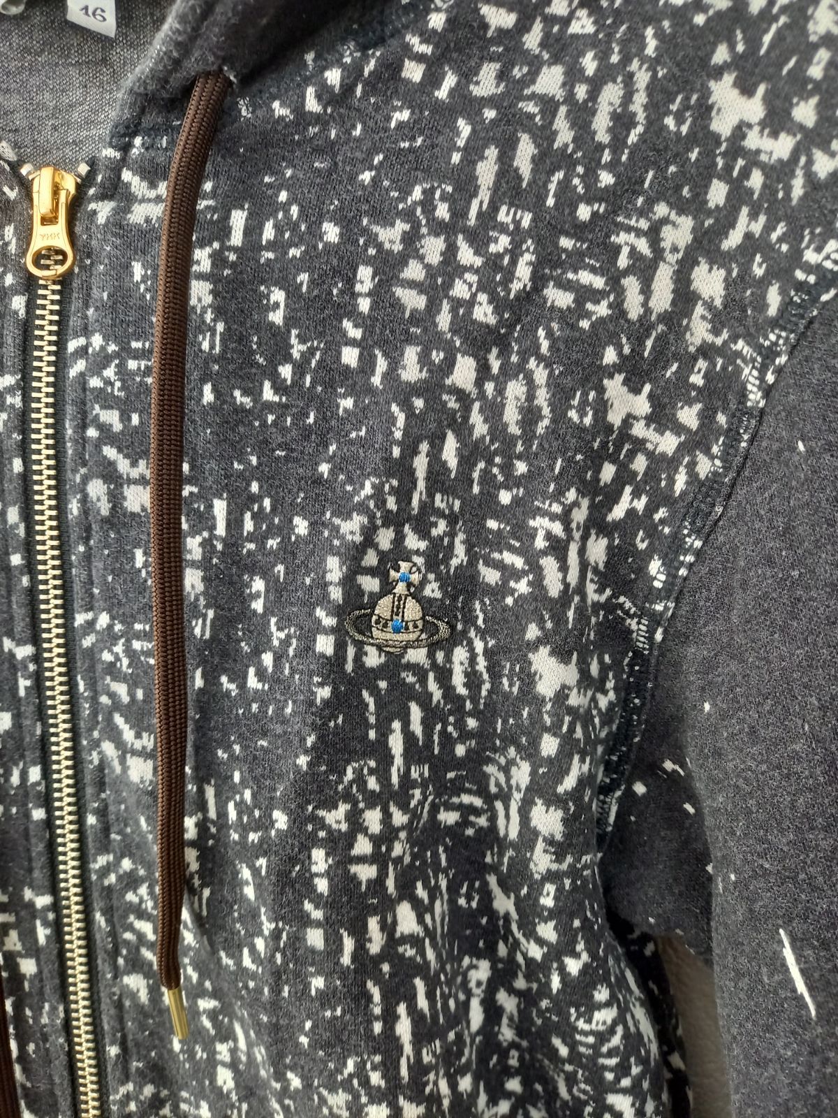 美品】Vivienne Westwood MAN ダブルジップロングパーカー／総柄／変形 