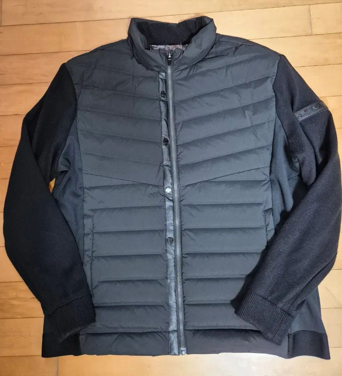 ゴルフウェア ピンゴルフ メンズ グース ダウン ジップアップ ジャケット 110