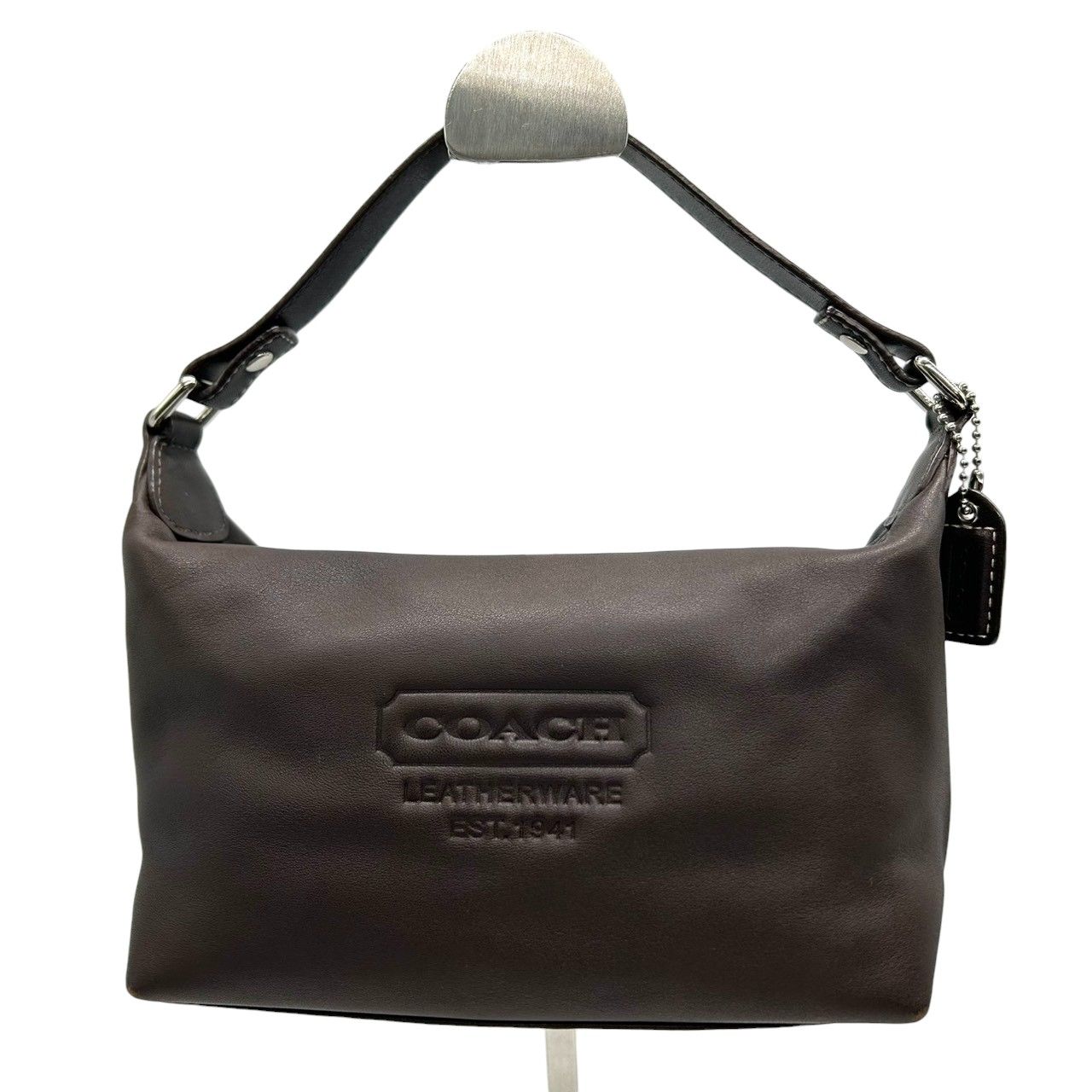 美品 コーチ COACH レザー ハンドバッグ アクセサリーポーチ ミニ