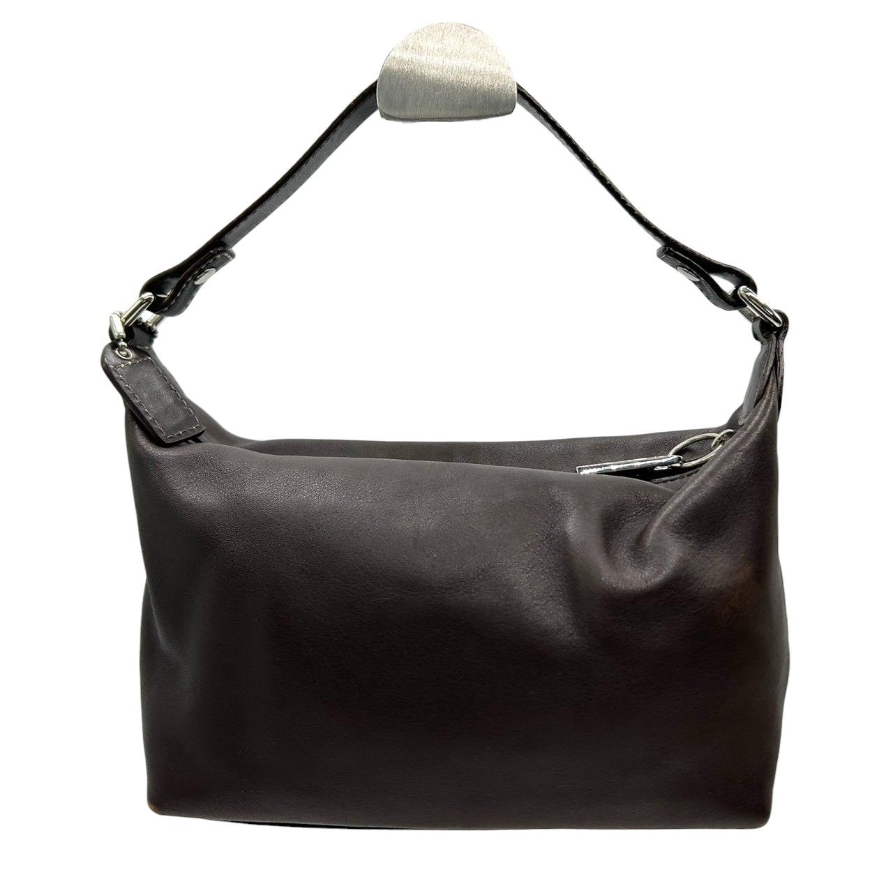 【美品】　コーチ　ソーホー　ハンドバッグ レザー　黒　アクセサリーポーチ 美品】 コーチ ソーホー ハンドバッグ レザー 黒 アクセサリーポーチ