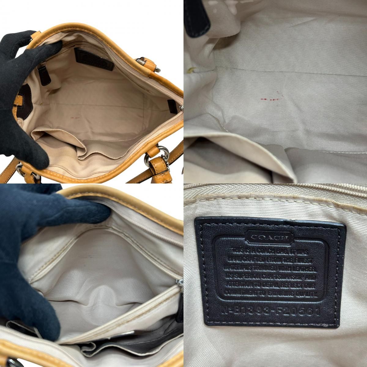 美品 コーチ COACH シグネチャー F20561 2WAY トートバッグ ショルダー