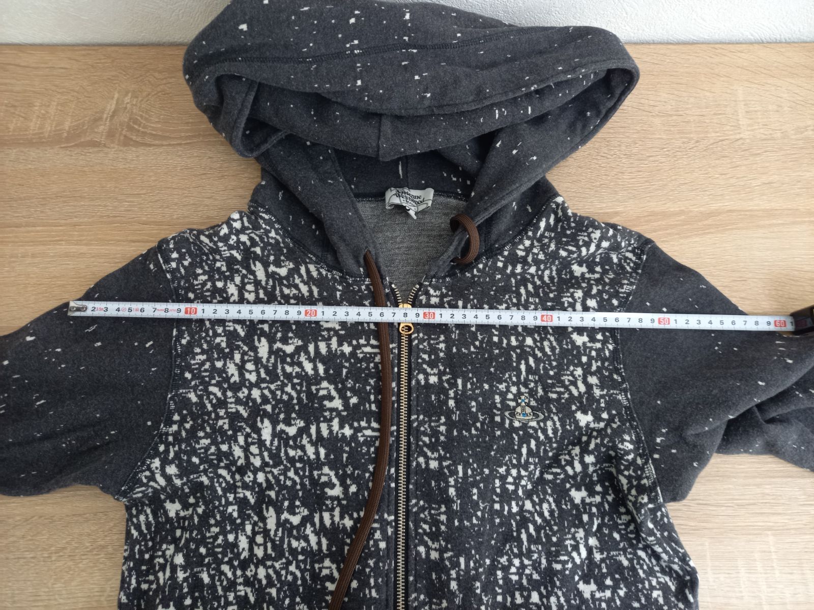 美品】Vivienne Westwood MAN ダブルジップロングパーカー／総柄／変形