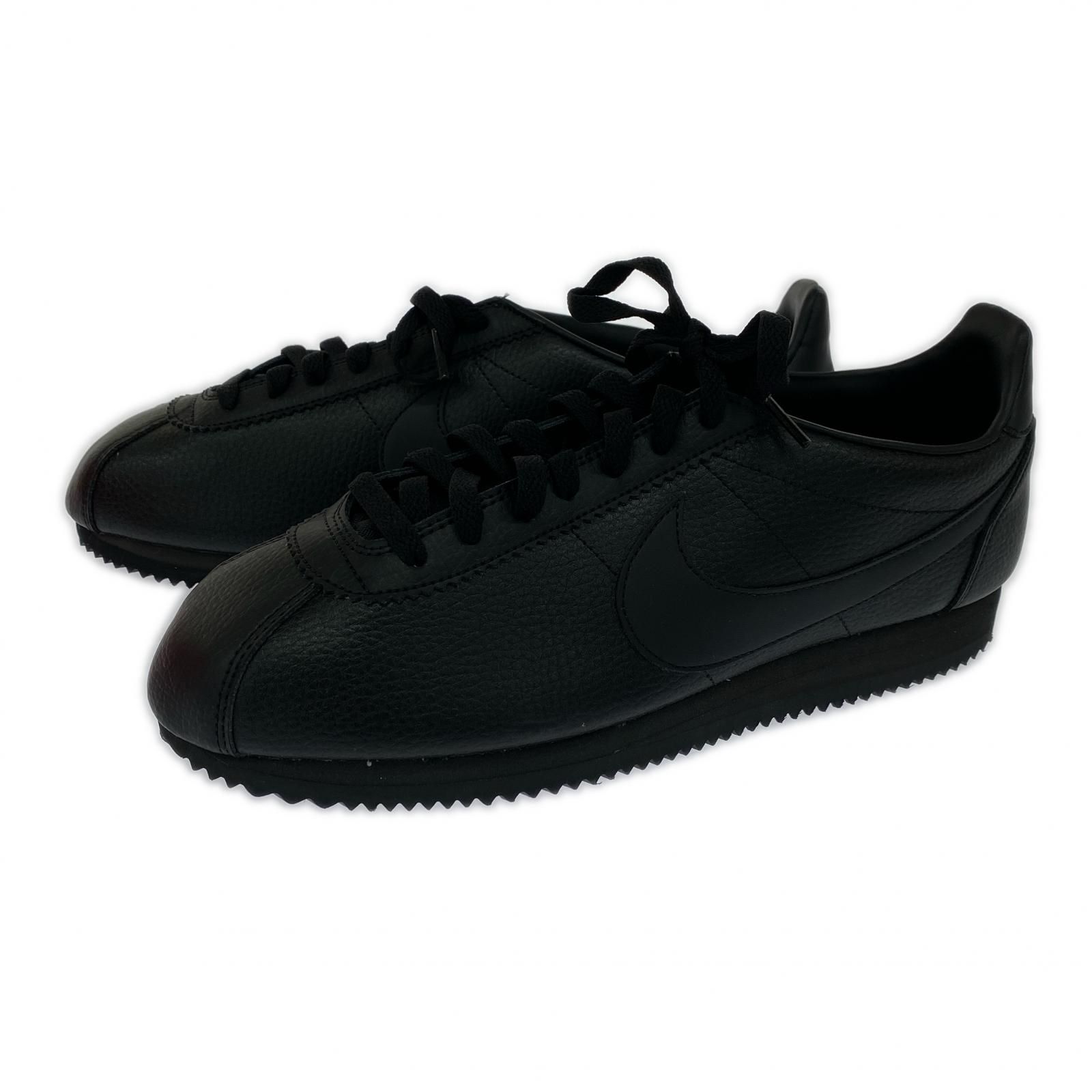 NIKE Classic Cortez Leather Triple Black 28.5 - メルカリ
