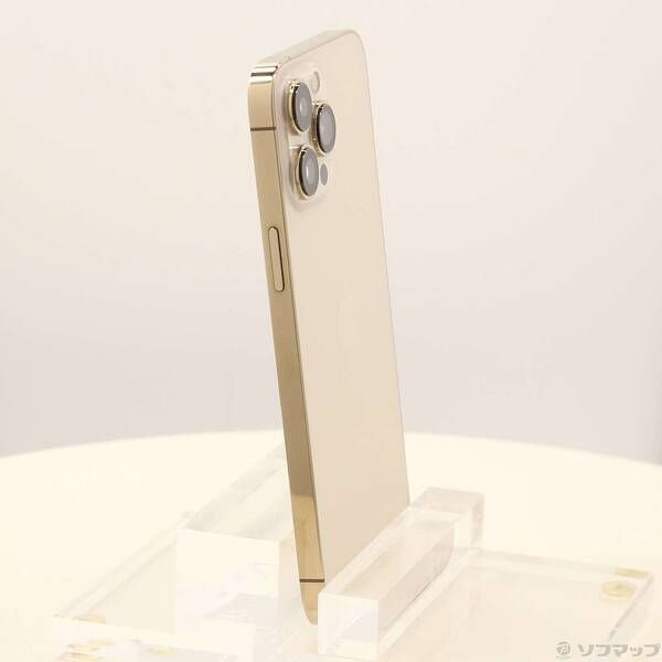 中古品〕 iPhone13 Pro Max 256GB ゴールド MLJA3J／A SIMフリー【262