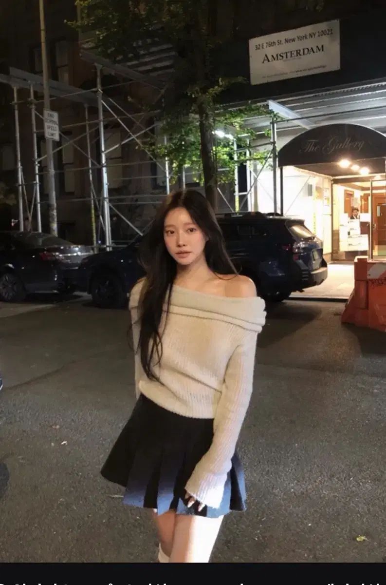 The wish リズ LIZ leeds ブリーズ プリーツ スカート チャコール M