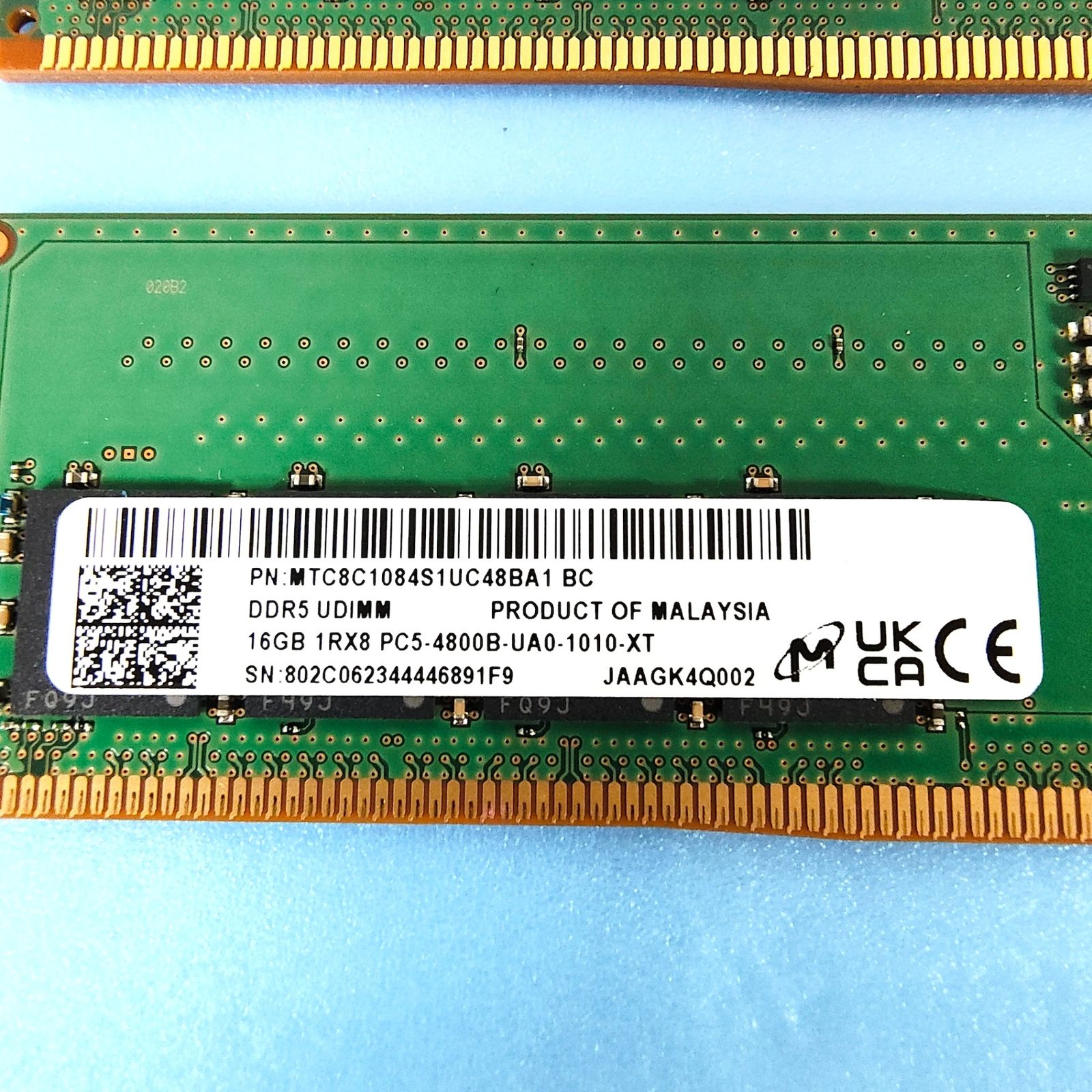 Micron DDR 5-4800 PC 5-38400 32 GB 16 GBx 2