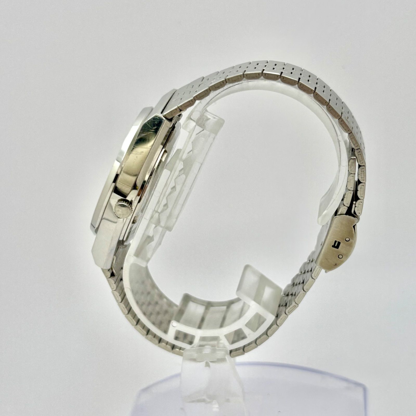 電池 SEIKO セイコー TYPEⅡ タイプ2 メンズ 腕時計 グリーン デイデイト シルバー 7546 8230 884734 ベルト 刻印あり