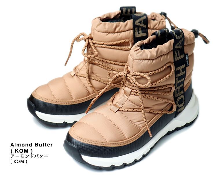 ノースフェイス THE NORTH FACE サーモボール レースアップ ウォータープルーフ ブーツ ショートブーツ スノーブーツ レディース 秋冬 LACE UP BOOTS