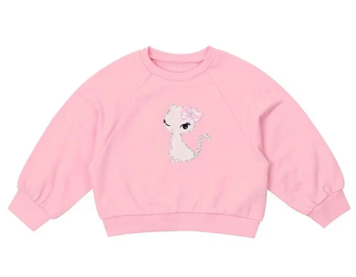 フレンチキャット ピンク スウェット 110