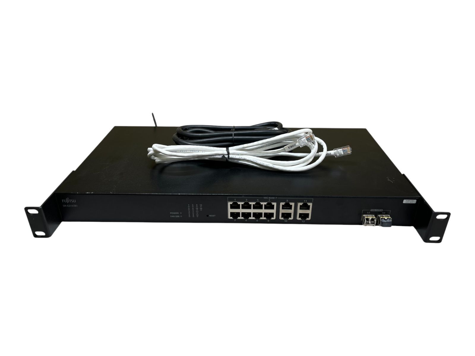 FUJITSU SH E 514 TR 1 10 G 14ポート スイッチ み 全ポート通信OK 電源 LANケーブル付