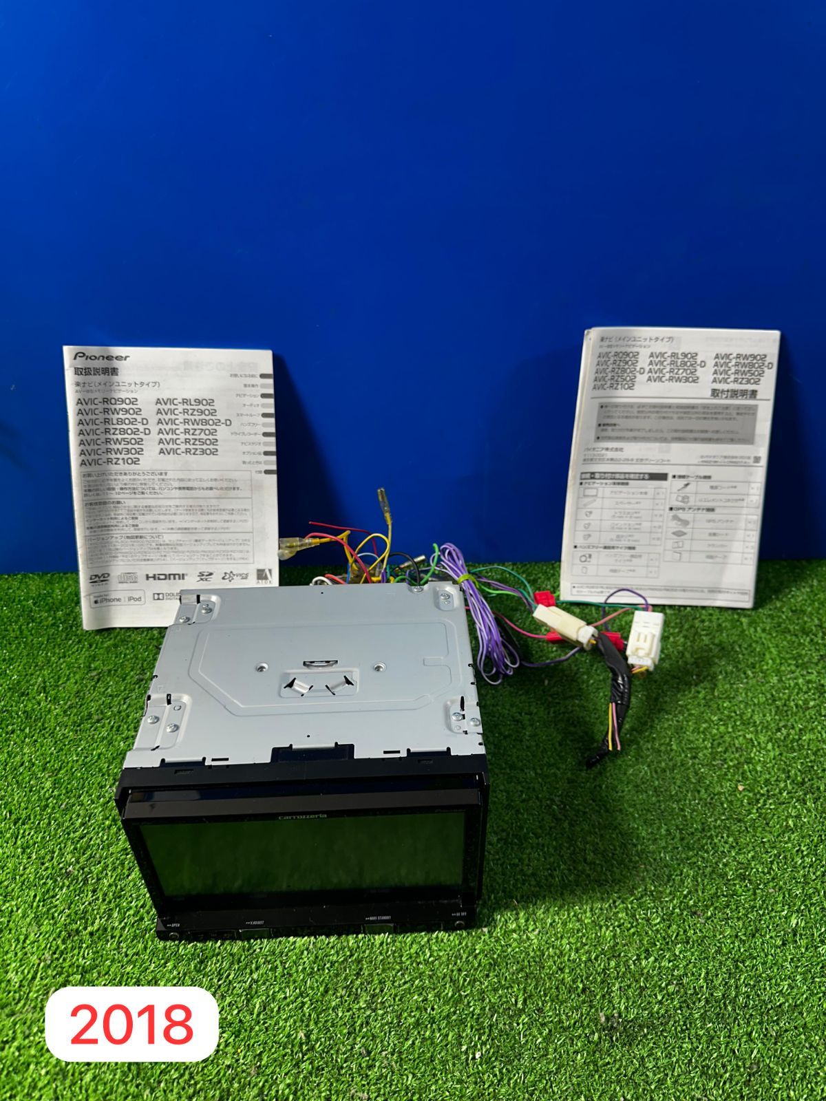 ZT 1111 カロッツェリア パイオニア AVIC RZ 302 地図 2018 取扱説明書 パワーカプラー付き トヨタ イシス ZGM 10