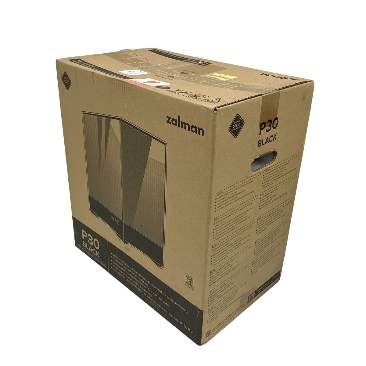 ZALMAN P 30 Black ミニタワーPCケース MicroATX 2025年製 PC周辺機器 ♥