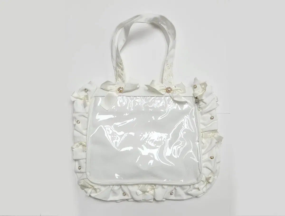 ザッカマート A 4 フリル 痛バッグ 白