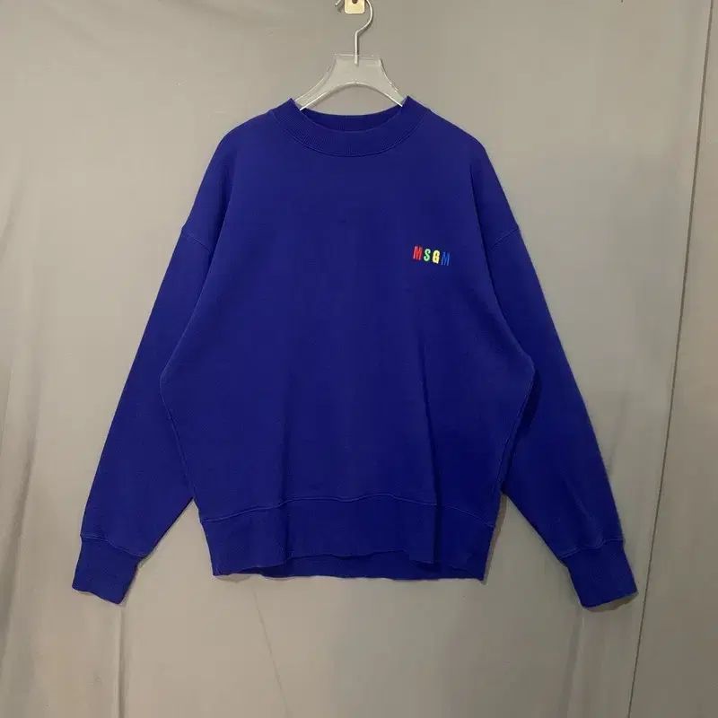 L MSGM ロゴ刺繍 オーバーサイズ スウェット