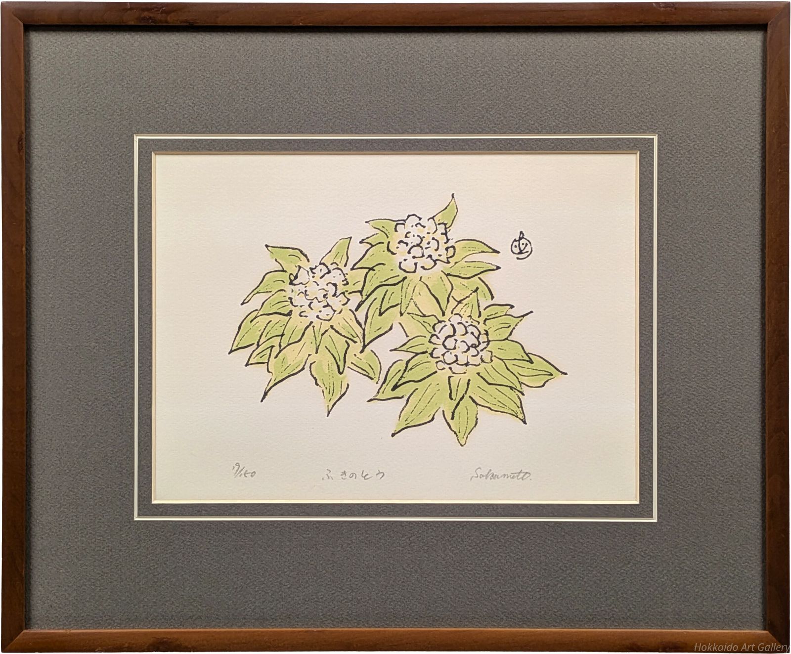 坂本直行 ふきのとう リトグラフ 版画 絵画