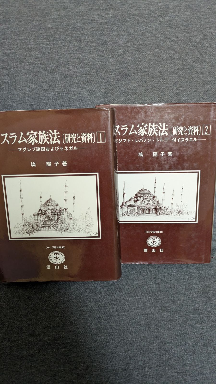 イスラム家族法 研究と資料 第1巻マグレブ諸国およびセネガル 第2巻エジプト レバノン トルコ 付イスラエル 塙陽子 信山社