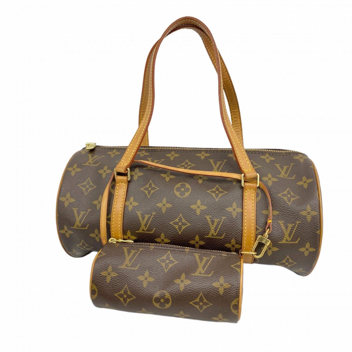 5 pa 1286 ルイヴィトン ハンドバッグ モノグラム パピヨン30 M 51385 ブラウン レディース