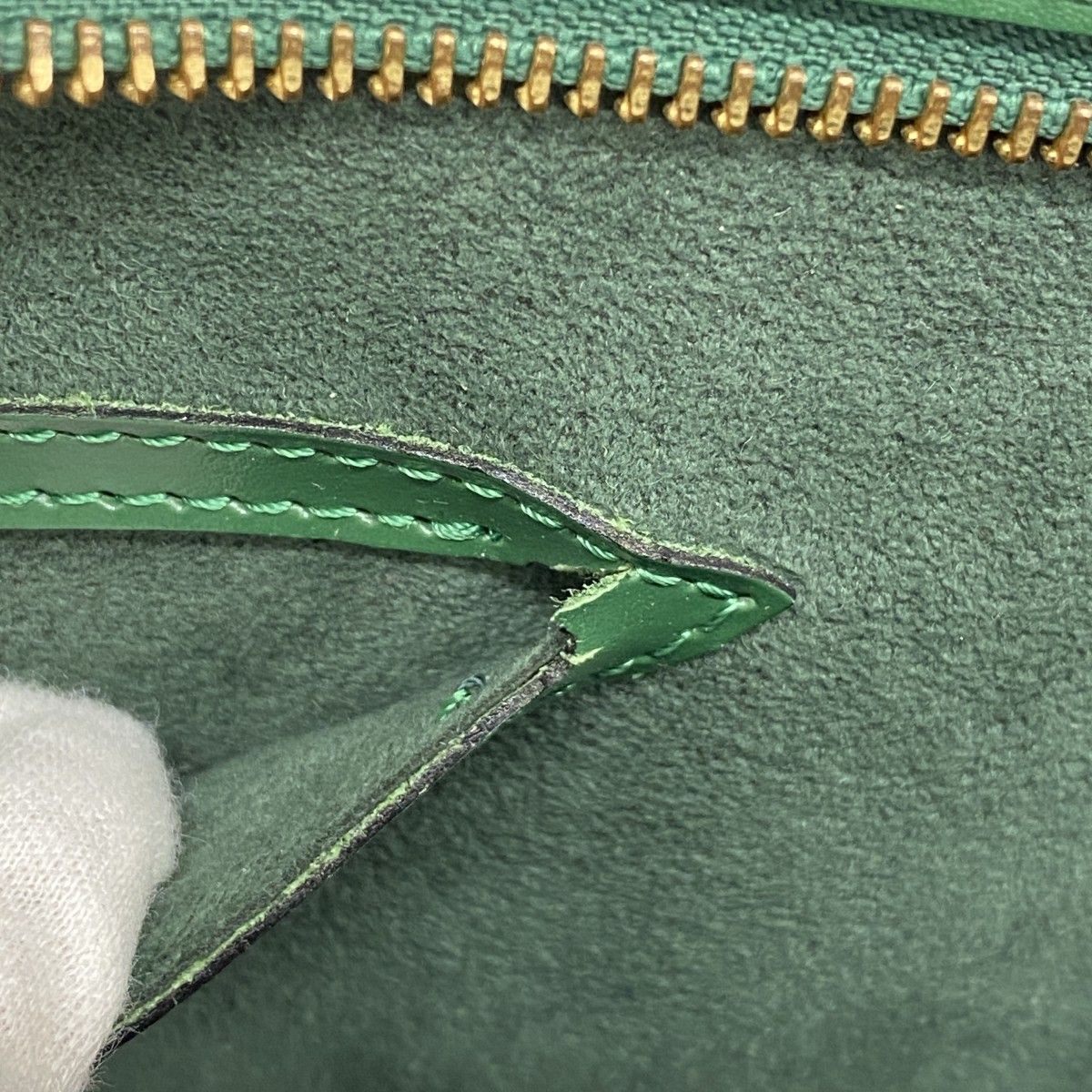 【5pa1319】ルイヴィトン ハンドバッグ エピ サンジャック M52274 ボルネオグリーン【中古】レディース 5pa1319】ルイヴィトン ハンドバッグ エピ サンジャック M52274