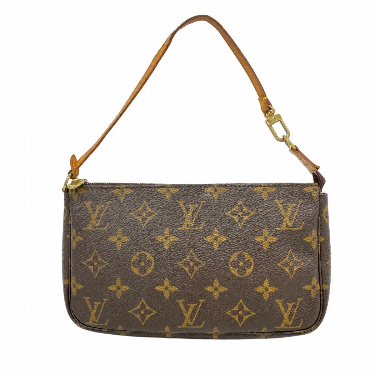 5pa1341 ルイヴィトン ポーチ モノグラム ポシェットアクセソワール M51980 ブラウン レディース