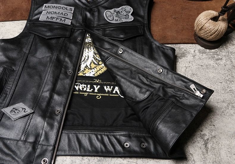 牛革ライディングベスト K