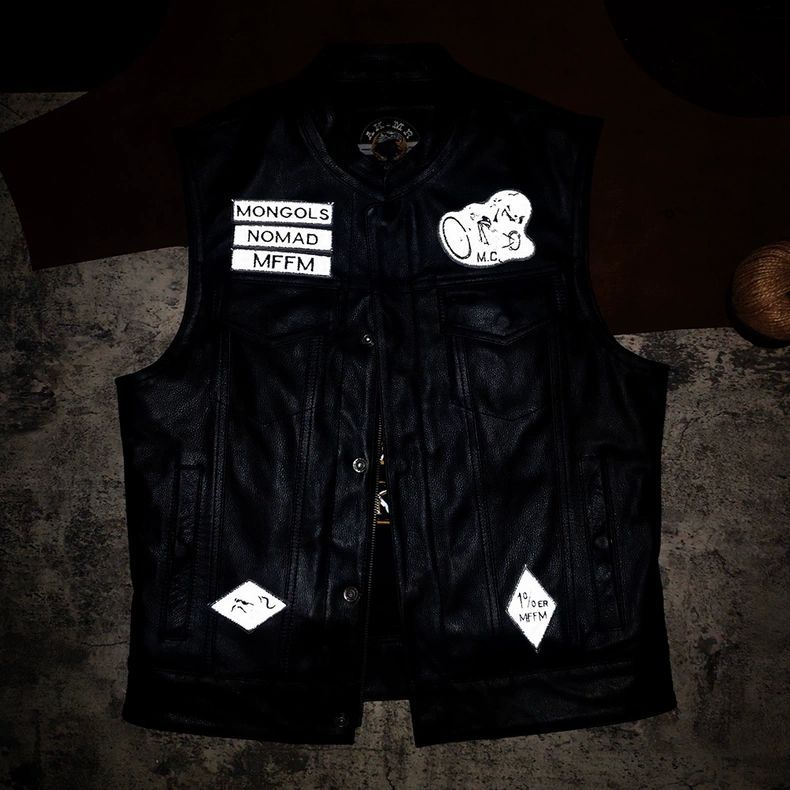 牛革ライディングベスト