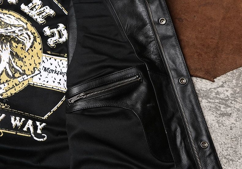 ♥ クラブ ライダーズ 本革 夜光リフレクティブ 多ポケット レザーベスト メンズ ハーレー 牛革ライディングベスト K 人気商品 フィット感