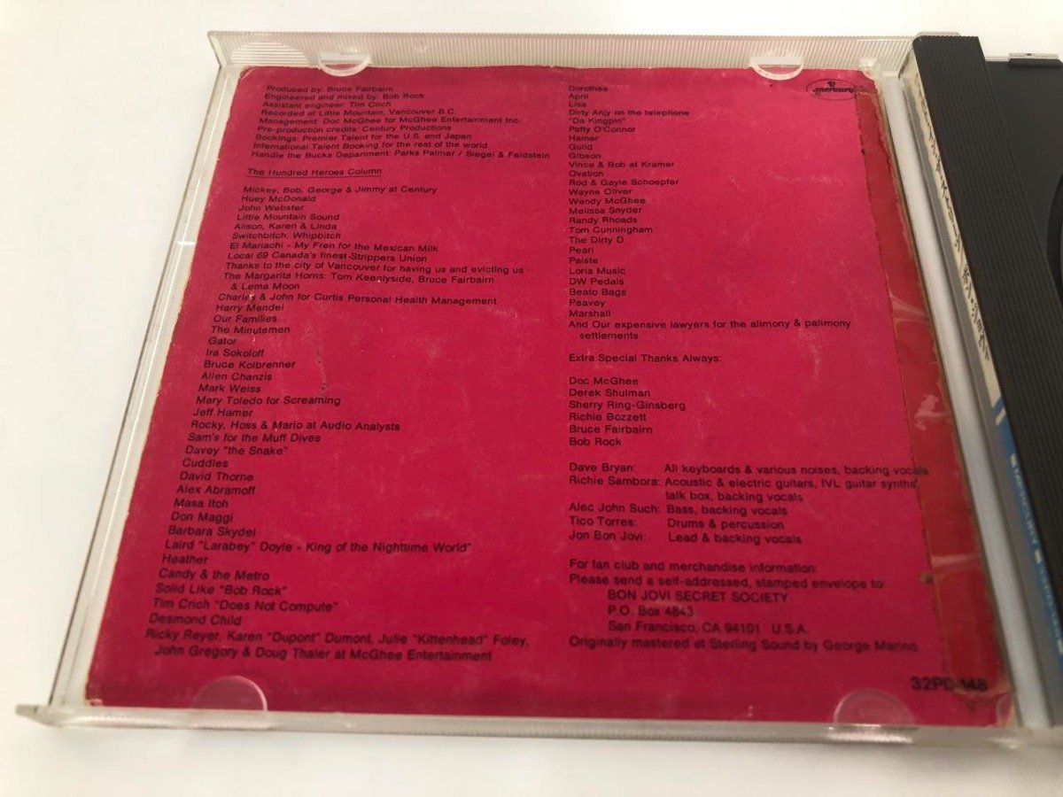 Y]CD ワイルド・イン・ザ・ストリーツ ボン・ジョヴィ BON JOVI mercury