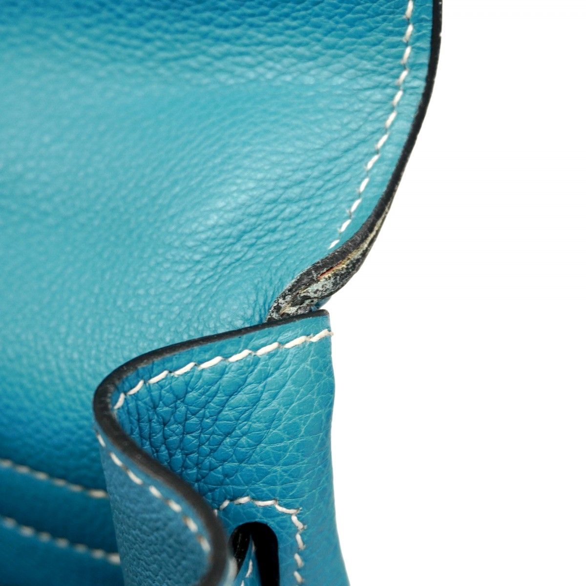 5pa1473-h】エルメス ハンドバッグ ケリー32 トゴ ブルージーン