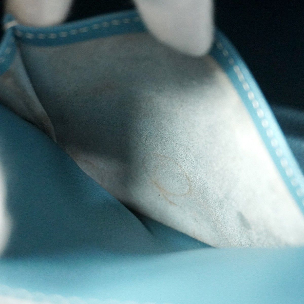 5pa1473-h】エルメス ハンドバッグ ケリー32 トゴ ブルージーン