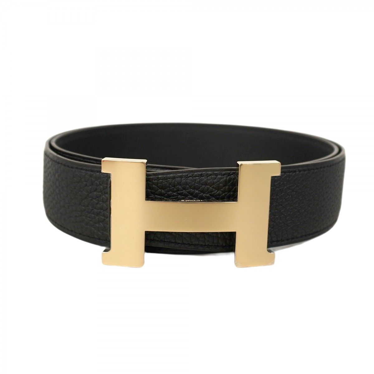 5 pa 1476 h エルメス ベルト コンスタンスベルト トゴ スイフト ブラック ゴールド金具 K刻印 レディース