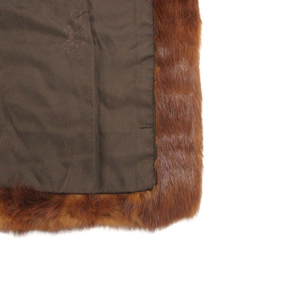 ノーブランド 節約 ファーコート ミンク ミンクファー 毛皮 ハーフ