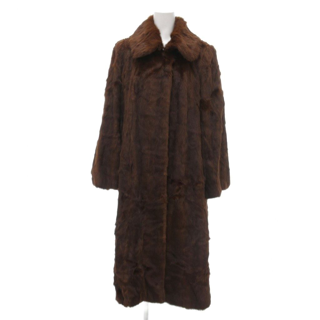 ノーブランド 節約 ファーコート ミンク ミンクファー 毛皮 ハーフ