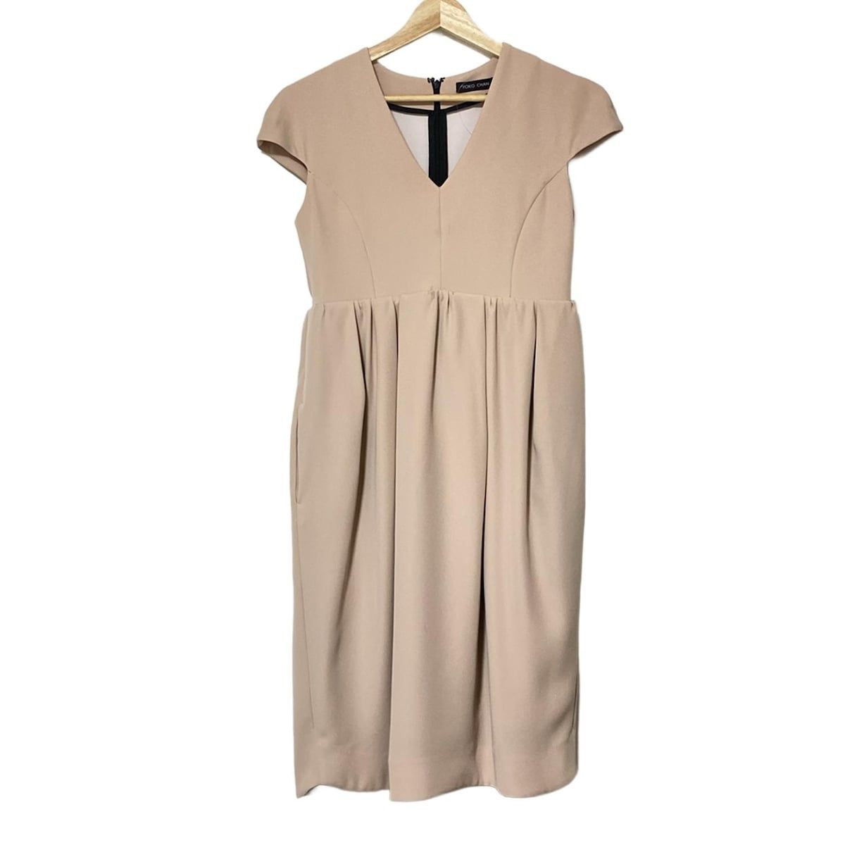 YOKO CHAN ヨーコ チャン ワンピース サイズ36 S レディース - ピンクベージュ 半袖|ひざ丈