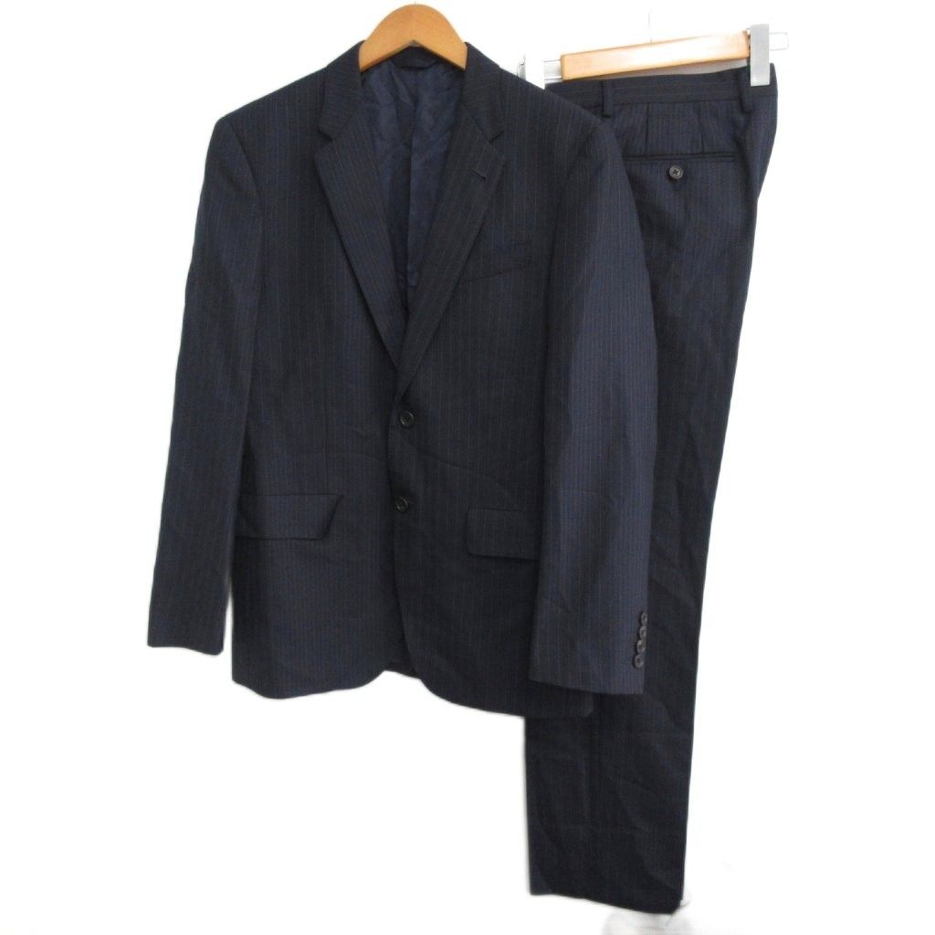 最高級生地】PaulSmith×Zegna セットアップ スーツ 濃紺 M Paul Smith