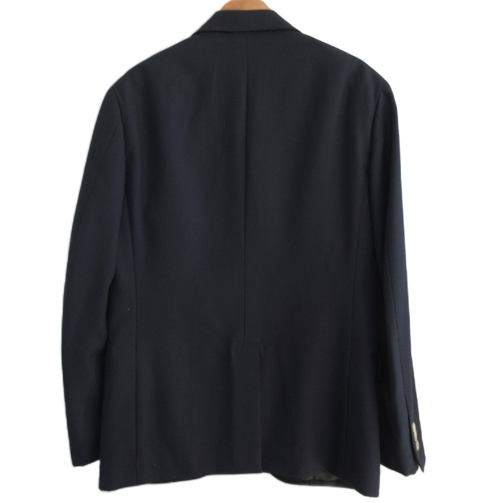 トゥモローランド ピルグリム PILGRIM ドーメル地 ウール ブレザー ジャケット 紺ブレ 金ボタン 3 B シングル ネイビーサイズ44