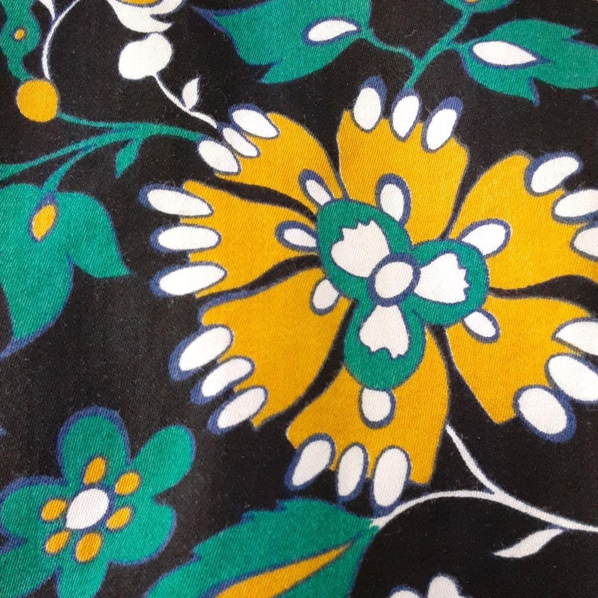  マックスマーラスタジオ ワンピース サイズJ 44 レディース 黒 グリーン ダークイエロー ノースリーブ ひざ丈 花柄 その他 ワンピース