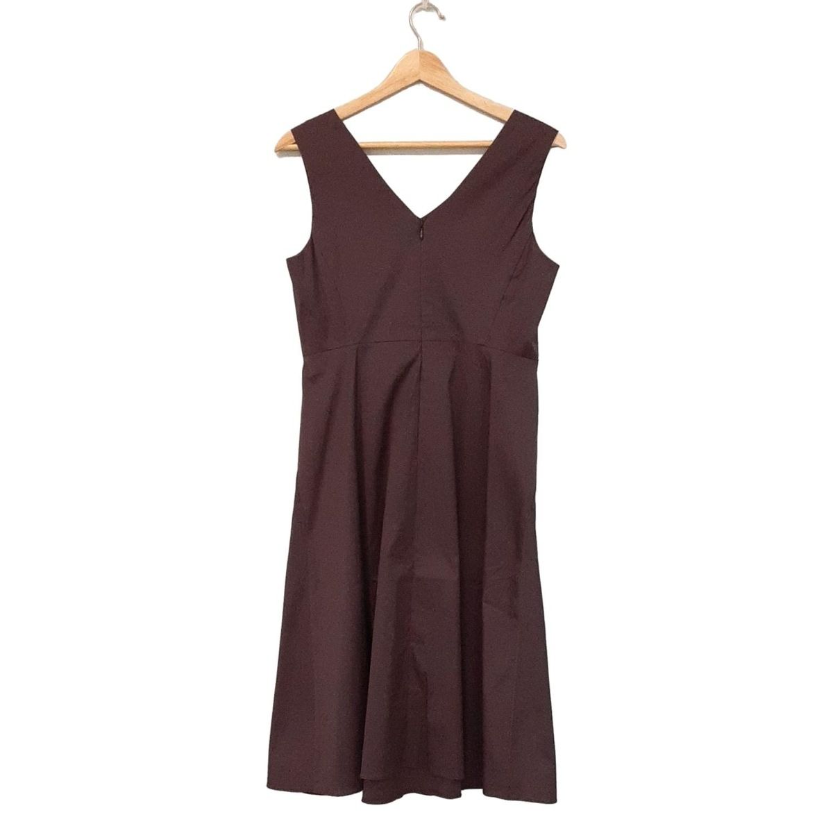 S Max Mara マックスマーラ ワンピース サイズJ 42 レディース - ボルドー ノースリーブ ひざ丈