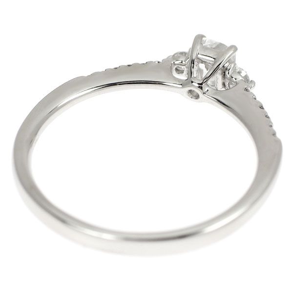 Pt900 クリスカット ダイヤモンド リング 0.324ct D VS1 VG/VG D0.10ct 