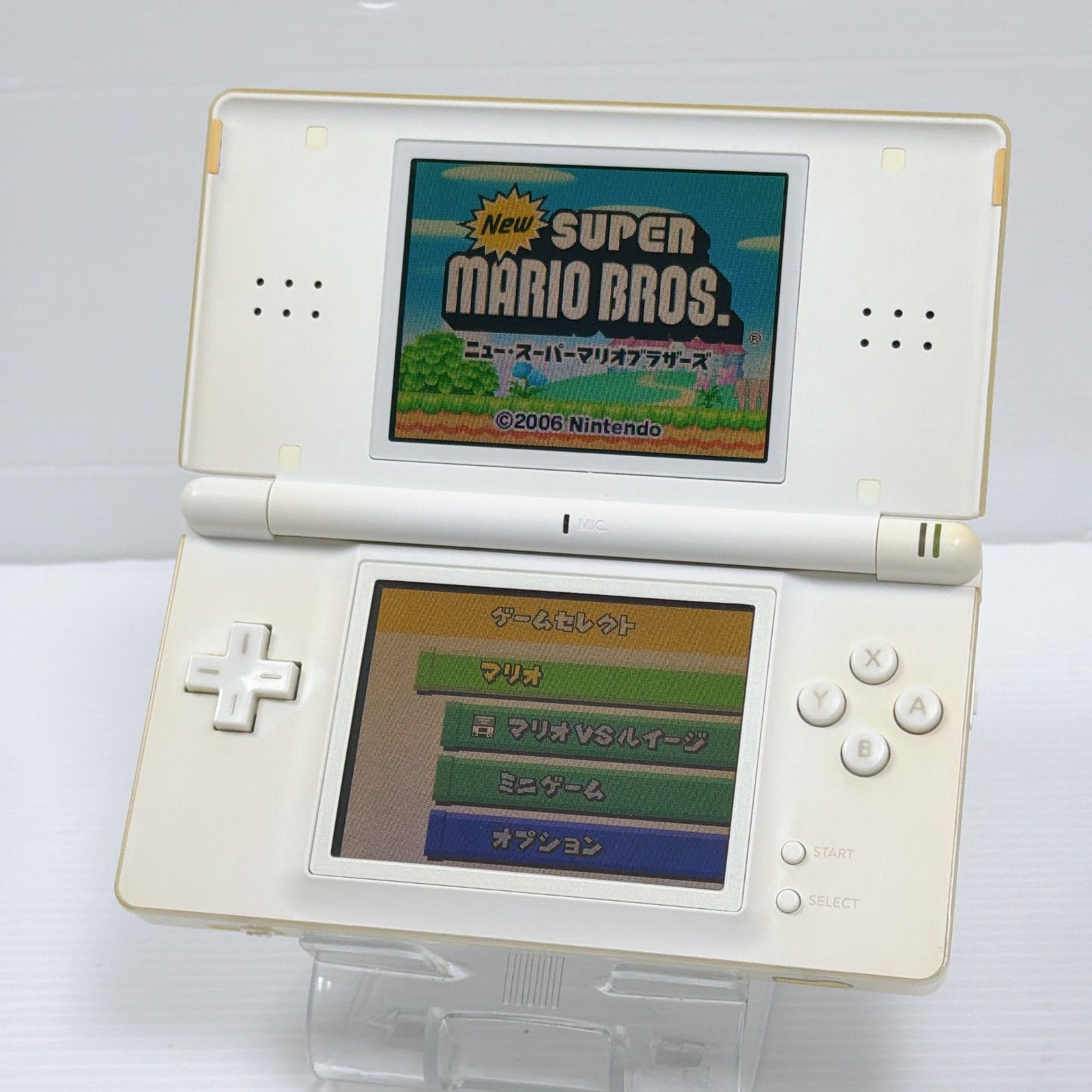 DS Lite クリスタルホワイト 画面綺麗 ボタンゴム交換済み 遊べる