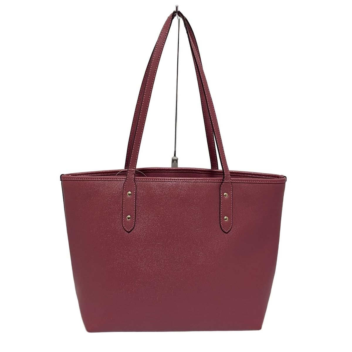 極美品】COACH コーチ トートバッグ 肩掛け レザー ブラック系 黒 大 