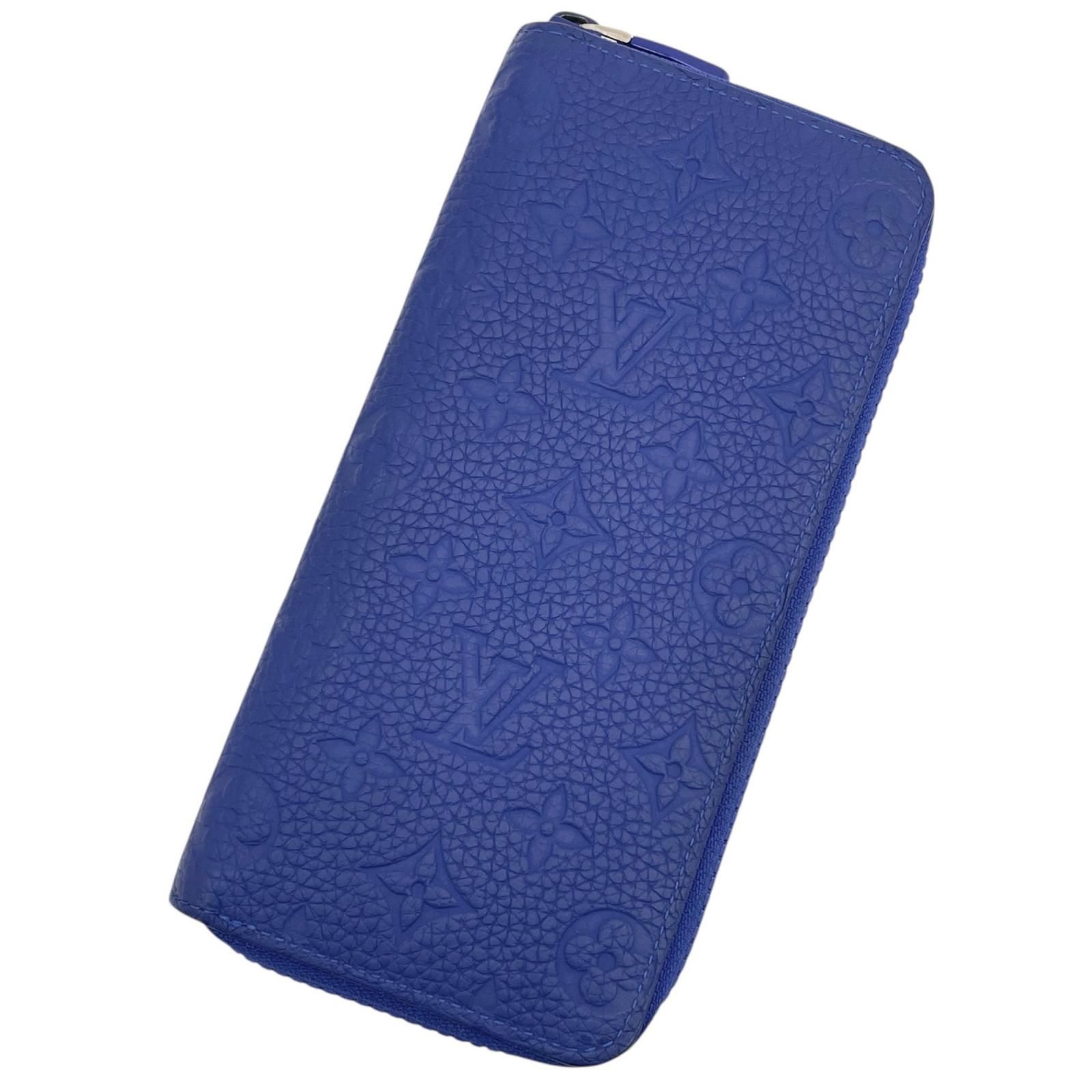 LOUIS VUITTON | ルイ ヴィトン ジッピーウォレット ヴェルティカル モノグラム トリヨン ラウンドファスナー長財布 M 80791 ブルー