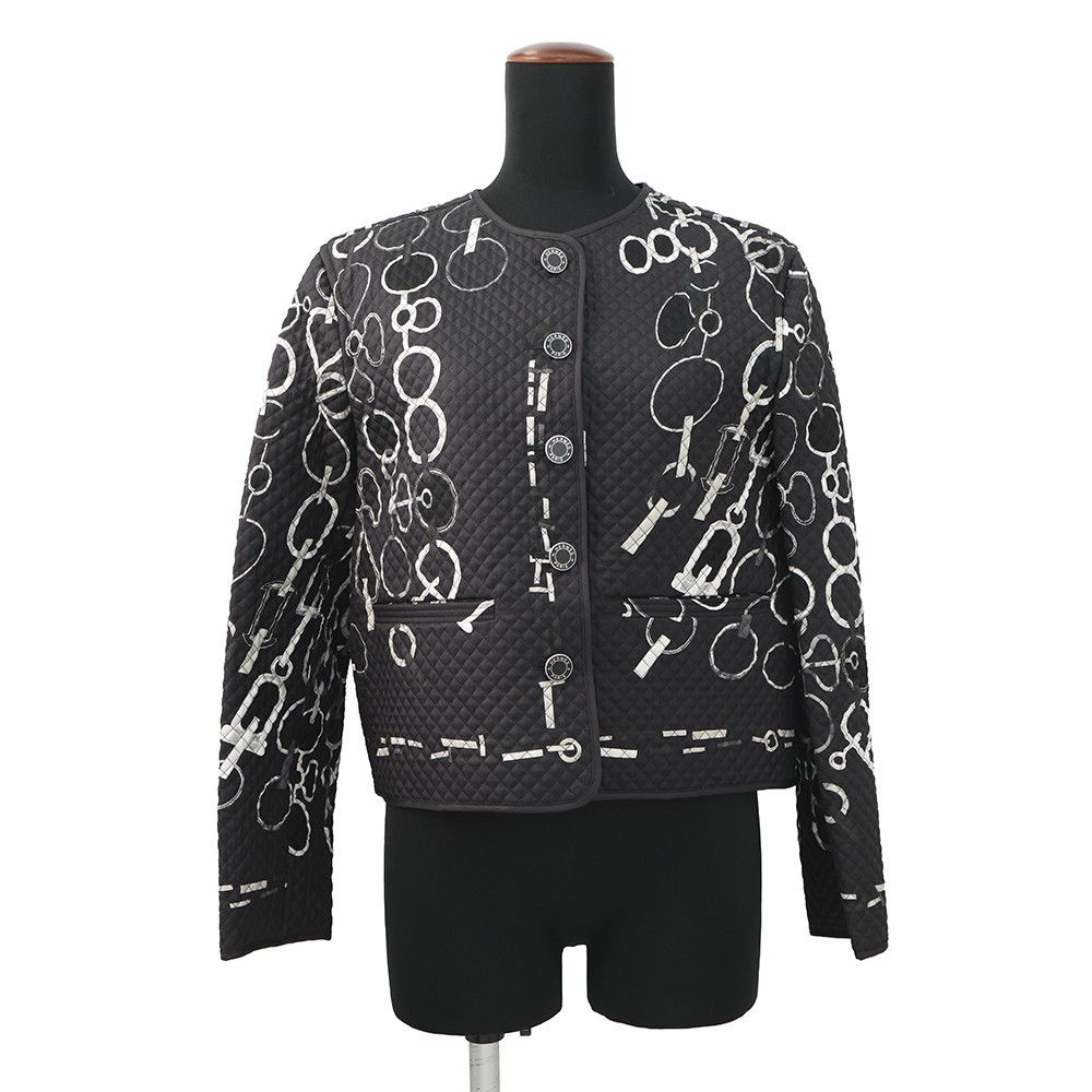 エルメス ジャケット Do Re Boucles ド レ ブックル キルティング ノー レディースサイズ38 HERMES アウター