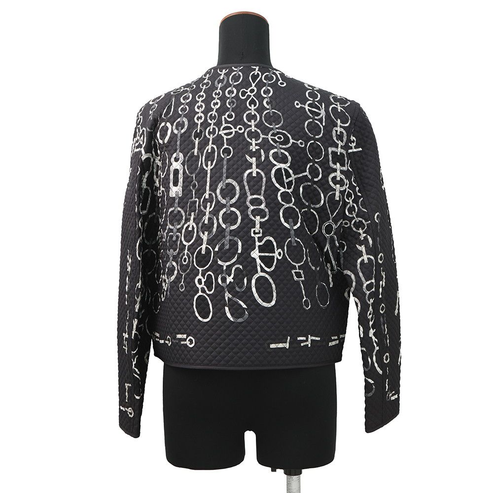 エルメス ジャケット Do Re Boucles ド レ ブックル キルティング ノー レディースサイズ38 HERMES アウター