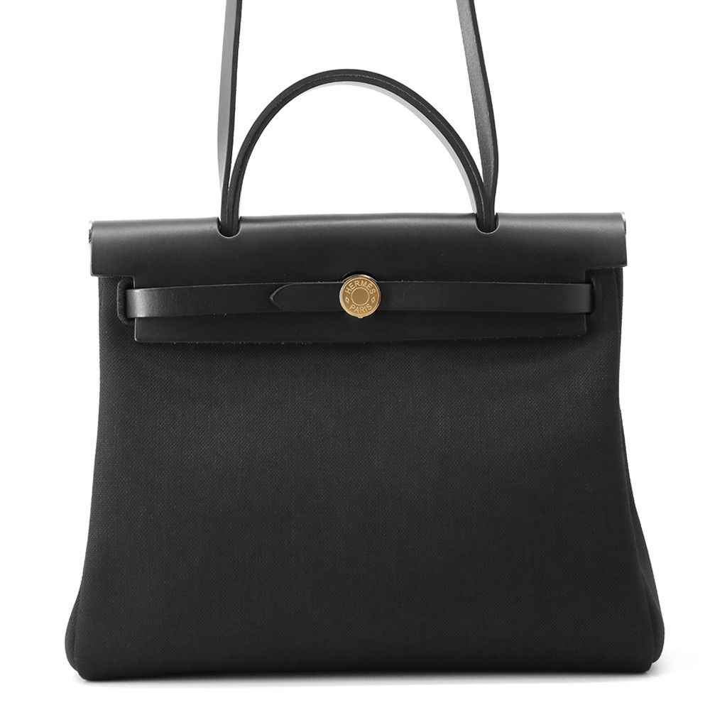 エルメス エールバッグジップPM ブラック|ゴールド金具 トワルミリタリー|ヴァッシュハンター U刻印 黒