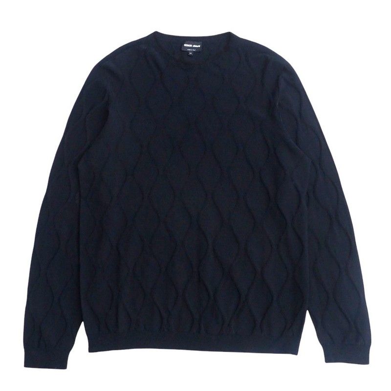 □美品□GIORGIO ARMANI ジョルジオアルマーニ ニット サイズ52