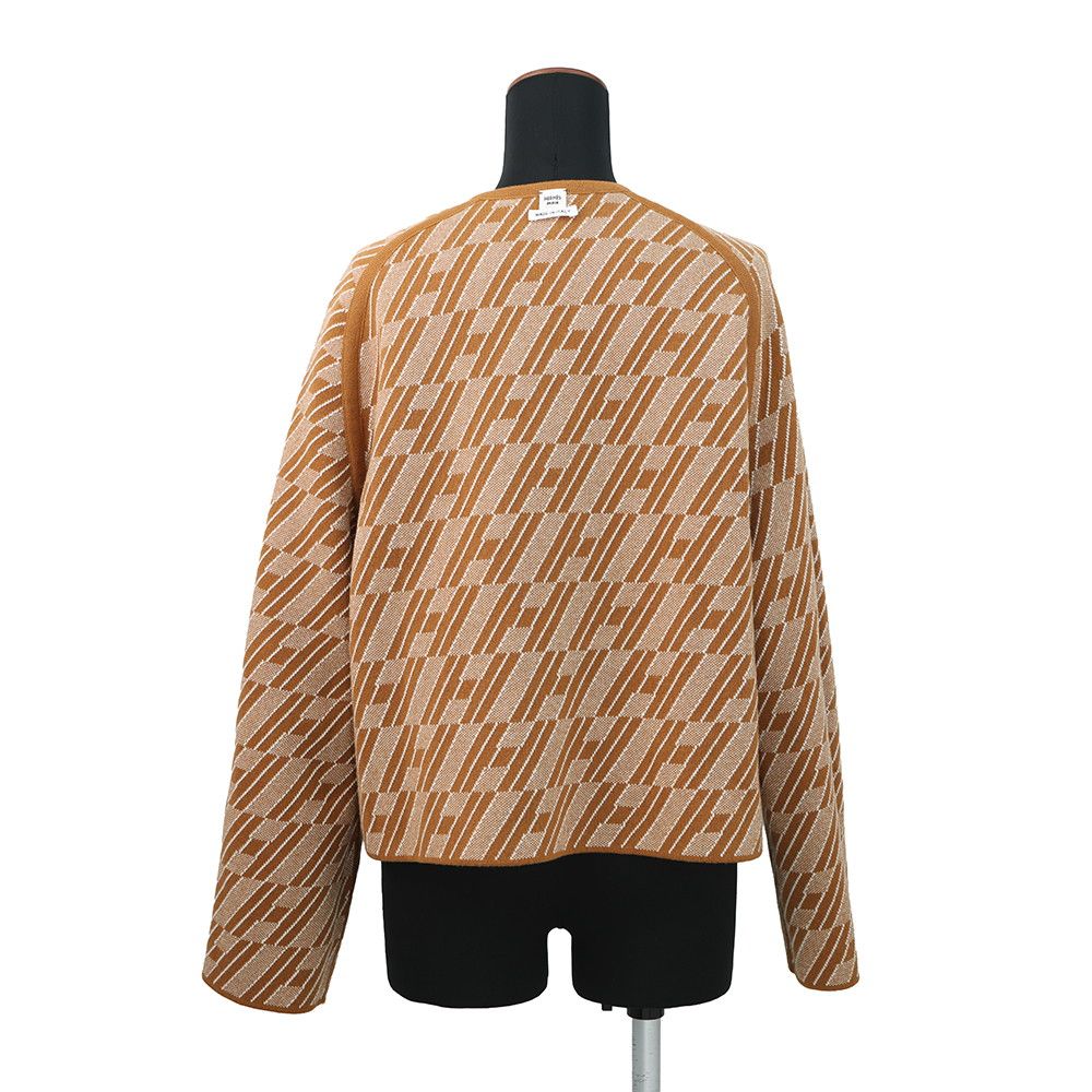  エルメス ジャケット HenBiais Hアンビエ リバーシブルニット ノー レディースサイズ34 HERMES アウター その他 その他