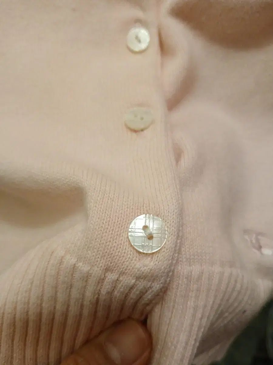  7 11 バーバリーエルボーパッチ ピンクカーディガン 12歳用 カーディガン トップス