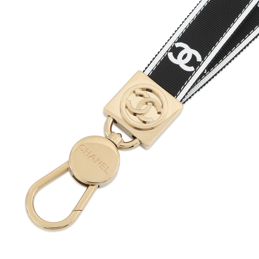 シャネル ネックストラップ ココマーク ロゴ キャンバス B 25P AAA911